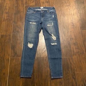 Celebrity Pink Skinny Distressed Jeans, Women’s size 11